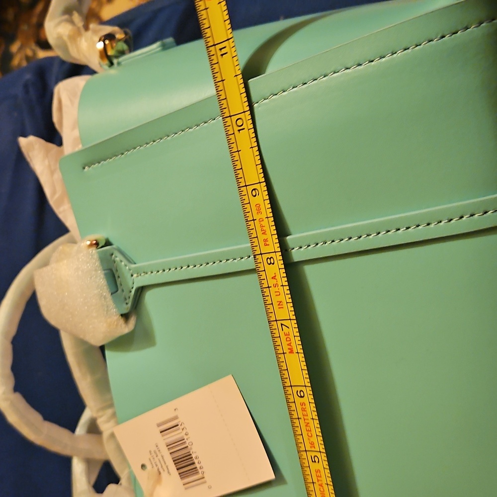 Kate Spade Aqua Satchel NWT..includes DUST BAG..cross Body Strap And Handles - Picture 11 of 15
